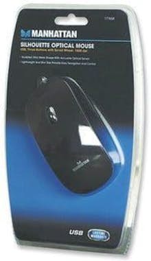 Manhattan Manhattan Silhouette USB Óptico 1000DPI Negro rató