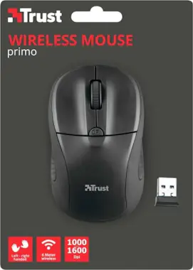 Trust Trust PRIMO RF inalámbrico Óptico 1600DPI Ambidext Trust Trust PRIMO RF inalámbrico Óptico 1600DPI Ambidext