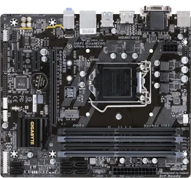 Gigabyte Gigabyte GA-B250M-DS3H Intel B250 LGA 1151 (Zócalo Gigabyte Gigabyte GA-B250M-DS3H Intel B250 LGA 1151 (Zócalo