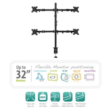 Ewent Ewent EW1514 soporte de mesa para pantalla plana 8 Ewent Ewent EW1514 soporte de mesa para pantalla plana 8