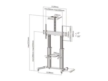 Equip Equip 650605 soporte de pie para pantalla plana 2, Equip Equip 650605 soporte de pie para pantalla plana 2,