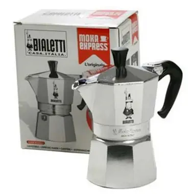 Bialetti Bialetti Moka Express 0,2 L Aluminio, Negro Bialetti Bialetti Moka Express 0,2 L Aluminio, Negro