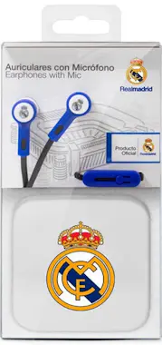 Real Madrid Auriculares 3,5 mm Stereo Licencia Futbol C.F. Real Madrid Auriculares 3,5 mm Stereo Licencia Futbol C.F.