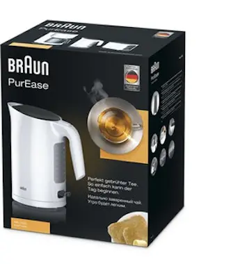 Braun Braun PurEase WK 3100 WH tetera eléctrica 1,7 L Bl Braun Braun PurEase WK 3100 WH tetera eléctrica 1,7 L Bl