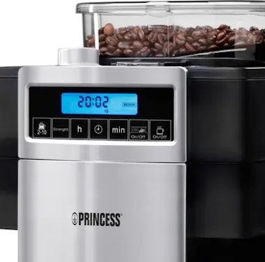 Princess Princess 249402 Cafetera y molinillo DeLuxe Princess Princess 249402 Cafetera y molinillo DeLuxe