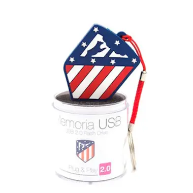 Atlético de Madrid Pen Drive USB x16 GB Silicona Licencia Futbol Atle Atlético de Madrid Pen Drive USB x16 GB Silicona Licencia Futbol Atle