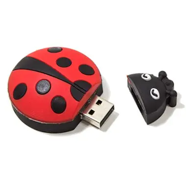 Cool Pen Drive USB x32 GB Silicona Mariquita Cool Pen Drive USB x32 GB Silicona Mariquita