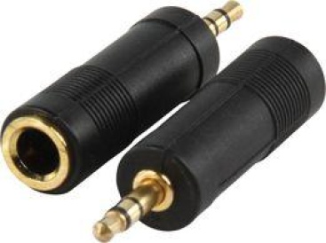 Valueline AC-005GOLD adaptador de cable 3.5mm 6,35mm Negro