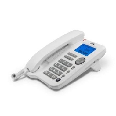 Teléfono Fijo SPC Office ID con Pantalla iluminada y Manos Libres – Blanco  – Shopavia