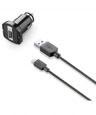 Cellularline USB car charger kit 1A - Micro USB