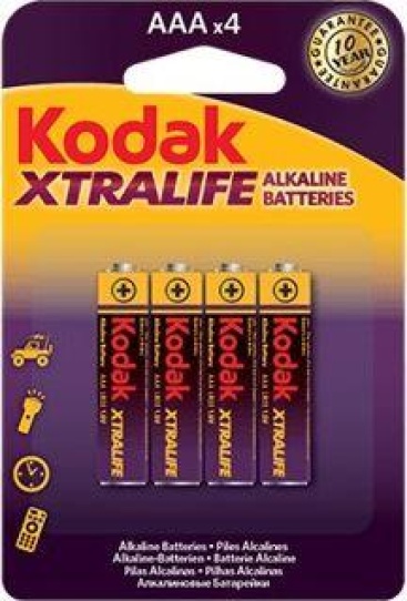 Kodak Cat 30951990 pila aaa xtralife pack 4 alcalinas lr03 15 1.5v