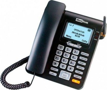 LTD Telefono Fijo Maxcom Fixed Phone Mm28d Negro