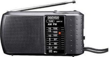 Daewoo DRP-14 Personal Analógica Negro radio