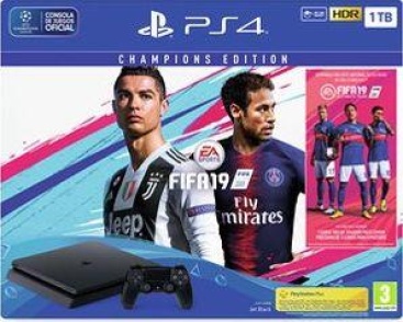 Sony Consola Sony Ps4 1tb Negra + Fifa 19 Edicion Delux