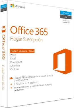 Microsoft Microsoft Office 365 Home, 5U 1licencia(s) 1año(s)