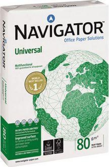 Papel De Navigator 330964 blanco universal dina3 80g pack 500 pcs para impresora tinta a3 297x420 mm 80