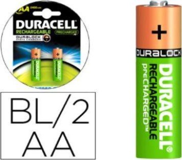 Duracell Pila Duracell Recargable Staycharged Aa 2100 Mah Blister De 2 Unidades