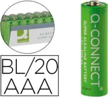 Pila Qconnect Alcalina aaa paquete con 20