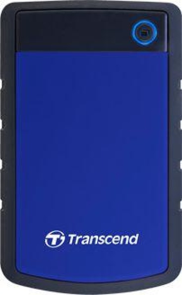 Disco Duro Externo transcend carcasa antigolpes storejet 4tb 2.5 azul y negro hdd 25h3 4 3.1 ts4tsj25h3b 25 4000