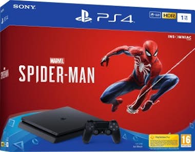 Sony Sony PS4 1TB + Marvels Spider-Man Negro 1000 GB W