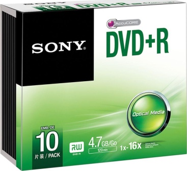 Sony Sony 10DPR47SS DVD en blanco