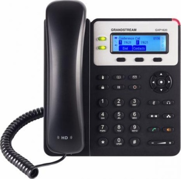 Gxp1625 Telefono Dect negro fijo con cable grandstream networks ip voip gxp162025