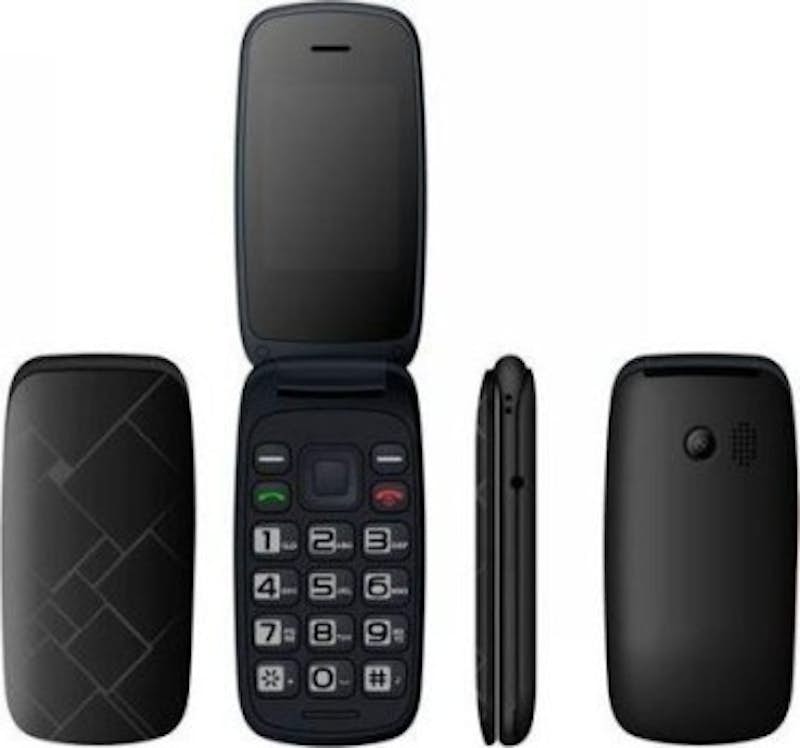 QUBO Telefono Movil NEO Rojo Dual Sim, Radio Fm, Camara con tapa y numeros  grandes