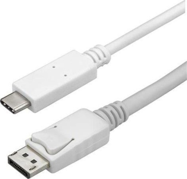 StarTech.com Cable Adaptador de 1m USB-C a DisplayPort 4K 60Hz - Blanco - Cable USB Tipo C a DP - Cable de Vídeo USBC