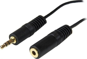 Cable Startech.com Mu12mf 3.6m extensor audio mini jack plug oro macho hembra de 3.5mm 3.7 alargador 35mm para auriculares 36m