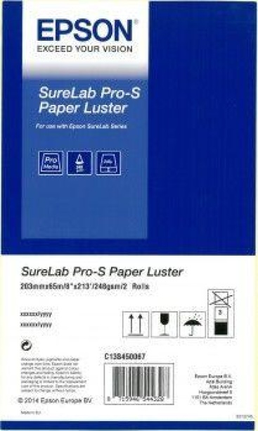Epson Epson Surelab Pro-S Luster 8"" x 65m papel fotográ