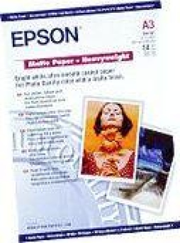 Epson Matte Paper Heavy Weight, DIN A3, 167 g/m², 50 hojas