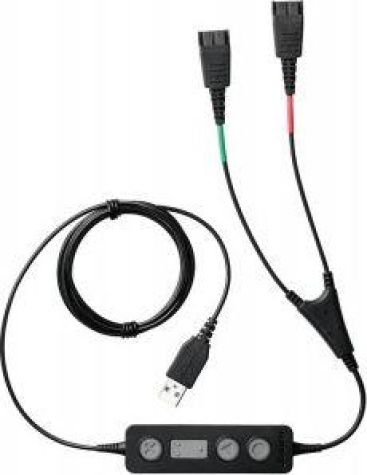 Jabra Jabra Link 265 cable de audio USB2.0 2x QD Negro