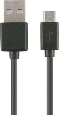 Ksix Cable de Datos/Carga con USB KSIX Micro USB 1 m Ne