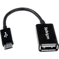 StarTech.com Cable Adaptador de 12cm Micro USB Macho a USB A Hembra OTG para Tablets
