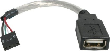 StarTech.com Cable de 15cm Adaptador Extensor USB 2.0 a IDC 4 pines - Conector a Placa