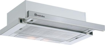 Meireles MET 161 X campana 350 m³/h De pared Acero