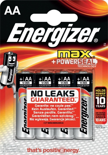 Energizer AA Max batería no-recargable Alcalino 1,