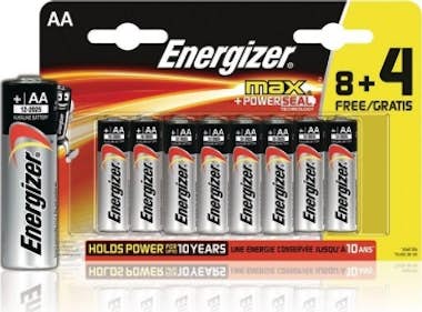 Energizer Alkaline Battery AA 1.5 V Max 12-Promotional Blist