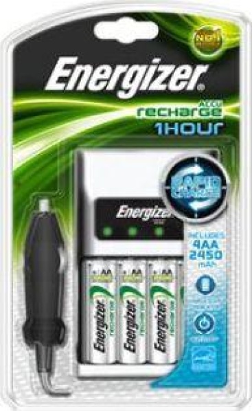 Energizer 635041 Cargador de pilas aaa 1h 1 hora euro +4 hr6 2300mah 633132