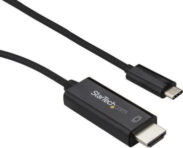 StarTech.com Cable Adaptador de 3m USB-C a HDMI 4K 60Hz - Negro - Cable USB Tipo C a HDMI - Cable Conversor de Vídeo USBC