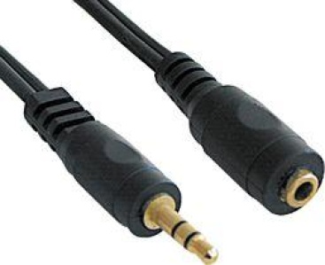 Lindy Audio Extension Cable, 5m cable de audio 3,5mm Negro