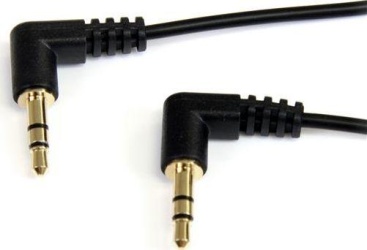 Cable Audio Startech.com 0.91m angle mm 91cm 35mm delgado recto acodado mu3mms2ra jack estereo 3.5mm 0.9mts