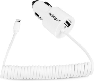 Startech.com Cargador De coche conector lightning y puerto usb apple 2 alto poder 21 42