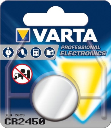 Pila Varta Cr2450 3 electronic de litio 3v 560 mah 1 bl1 6450112401...