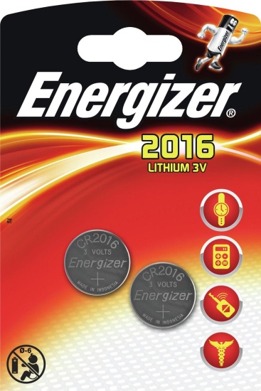 Energizer CR2016 batería no-recargable Litio 3 V