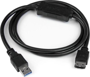 Cable Startech.com Usb3s2esata3 de 91cm adaptador 3.0 esata para disco duro ssd negro o 6 gbps2 3