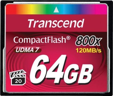 Transcend Transcend 64GB 800x CF memoria flash CompactFlash