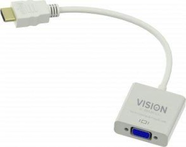 Vision Vision TC-HDMIVGA adaptador de cable HDMI VGA Blan