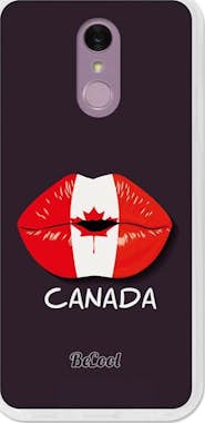 BeCool BeCool Funda Gel LG Q7 Bandera labios Canadá