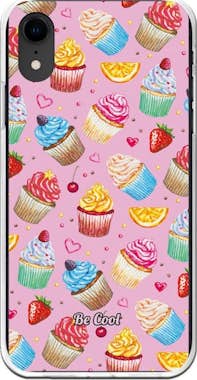 BeCool Funda Silicona iPhone XR - BeCool  Cupcakes y frut